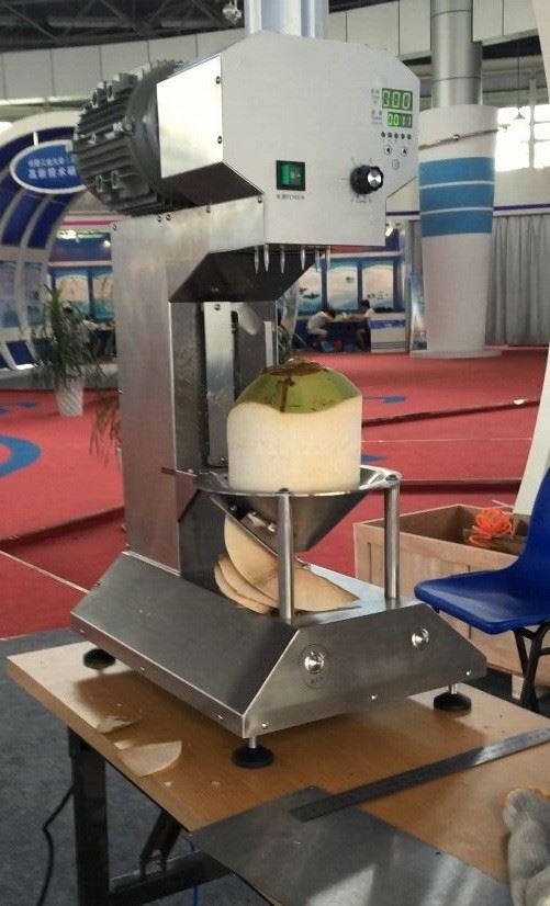 Green Coconut Peel Cutting Machine